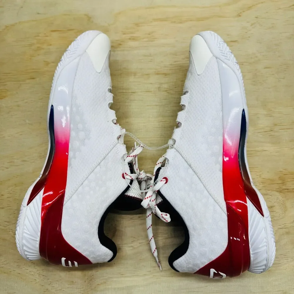 NEW Under Armour Stephen Curry 1 Low Basketball Red White Sz 12 3027433-100